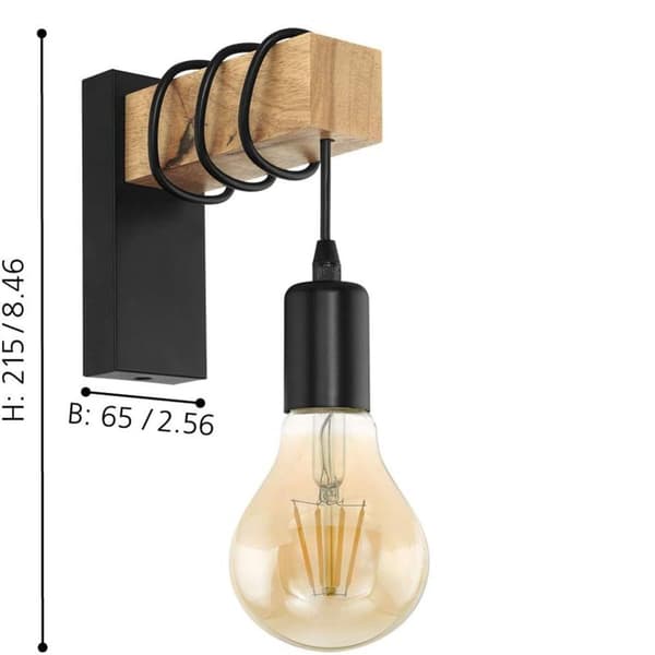Trä Pendellampa E27 Pendellampa KLB