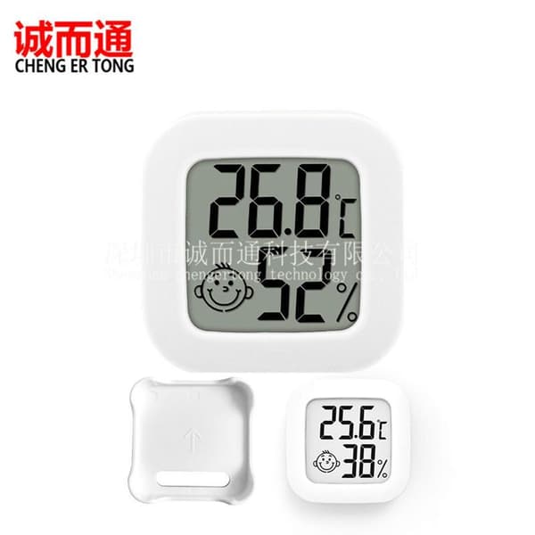 3er-Pack Thermo-Hygrometer Innenthermometer Mini-Smiley-Gesicht