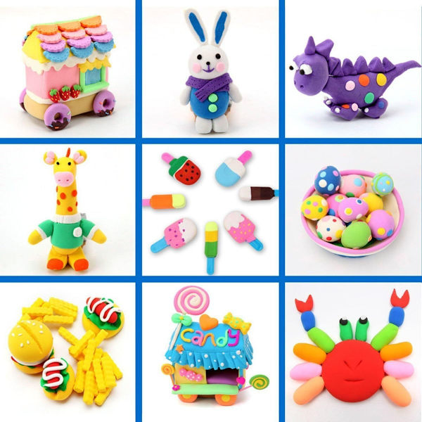 36 pak modellervoks ultra let lufttørrende ler magisk ler plasticine KLB