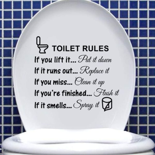 DIY Aftagelige Sjove Billeder, Mand og Kvinde, Toilet, Bad