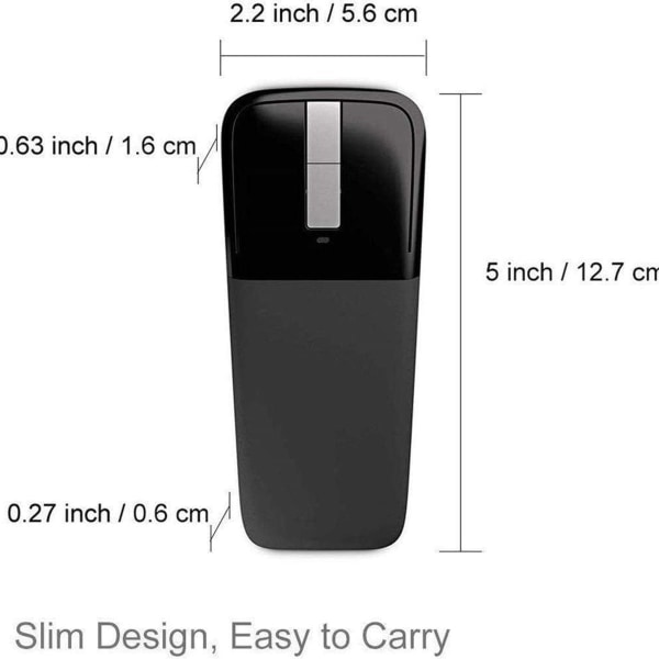 Mouse, Arc Mouse, Foldable Mouse, Wireless Mouse with Nano