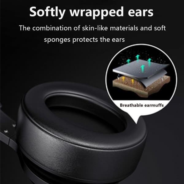 Aktiva brusreducerande Bluetooth-hörlurar över silver