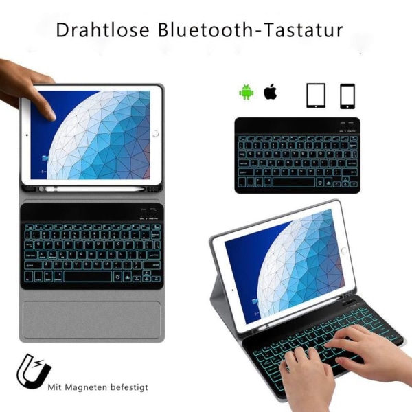 Inateck-näppäimistökotelo iPad 2021(9. sukupolvi)/2020(8. sukupolvi)/2019(7. sukupolvi)