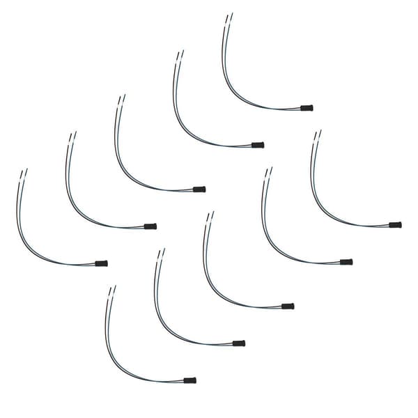 10 stk. G4 LED-lampeholder i silikone til halogenpære