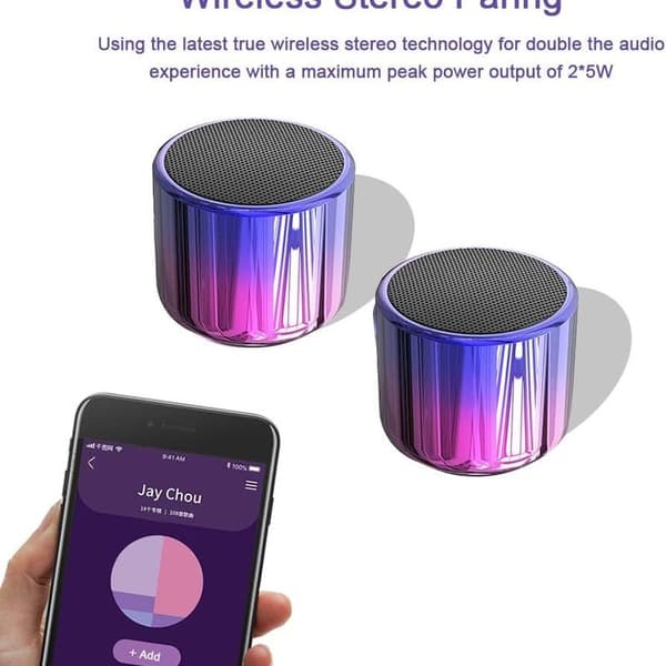 Trådlös Mini Bärbar Bluetooth-högtalare Super Stereo IP65