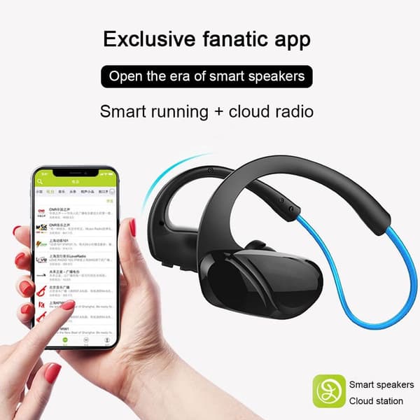 Bluetooth-hovedtelefoner Svedafvisende Bluetooth Blå