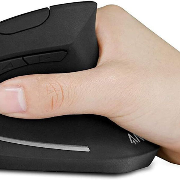 2.4G trådløs vertikal ergonomisk mus, genopladelig trådløs mus KLB