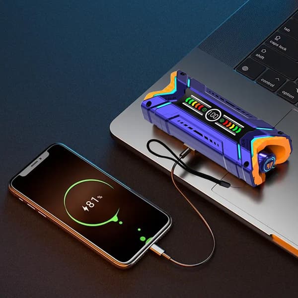 Futuristisk Sci-fi Mecha-stil TWS Trådløs Bluetooth 5.3 Blå