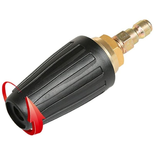 Roterande turbospraymunstycke, 1,8 GPM 3000 PSI 035 för högtryckstvätt, 1/4\" roterande turbospraymunstycke snabbkoppling, högtryckstvätt tillbehörssats KLB
