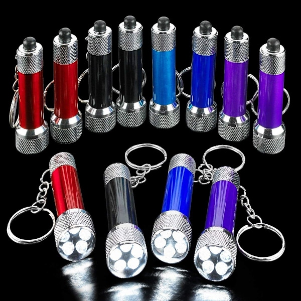Mini LED-taskulamppuavainperä - 2,5 tuuman mini muovinen taskulamppu KLB