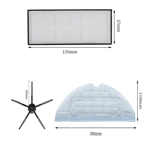 Tilbehørssparedele til Xiaomi Roborock S7 S7 Plus + S7 Maxv/ Ultra