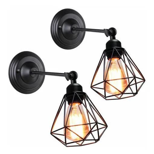 Vegglampe Innendørslampe 16cm sort
