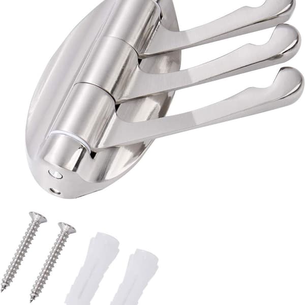 Kleskrok, Solid Metall Svingbar Krok Hard Folding Swing Arm Triple Coat KLB