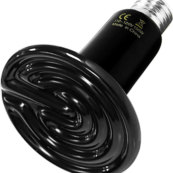 100W krybdyr varmelampe glasbeholder keramisk E27 varmelampe dyr krybdyr KLB
