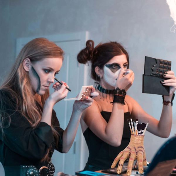 Kynäjalka, Wednesday Addams -perheen Thingin käsi, Addams Thing -kynäjalka, Kynäteline työpöydälle Halloween-rekvisiittana cosplaylle ja sisustukseen