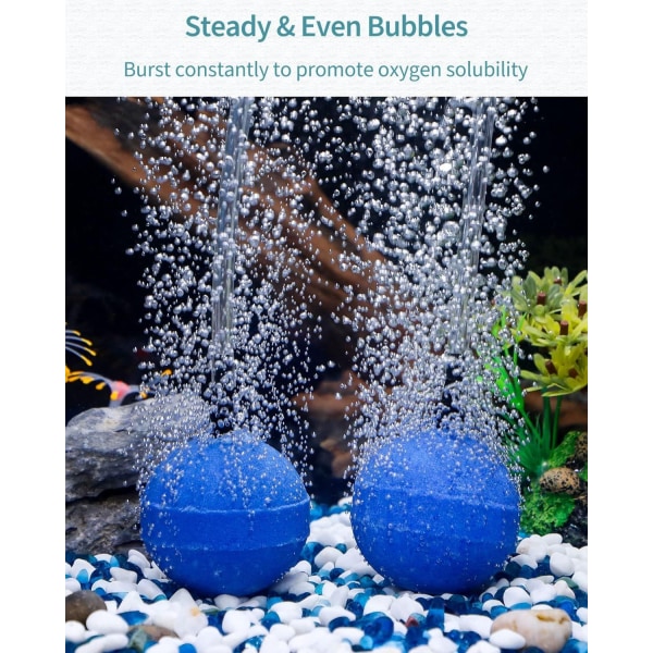 4-pack Aquarium Air Stone Bubbler 5 cm bollformad bubbelfrigöringsverktyg  Syrgasspridare för luftpumpar Fisktankar Hinkar Dammar och DWC-reservoarer  91db | Fyndiq