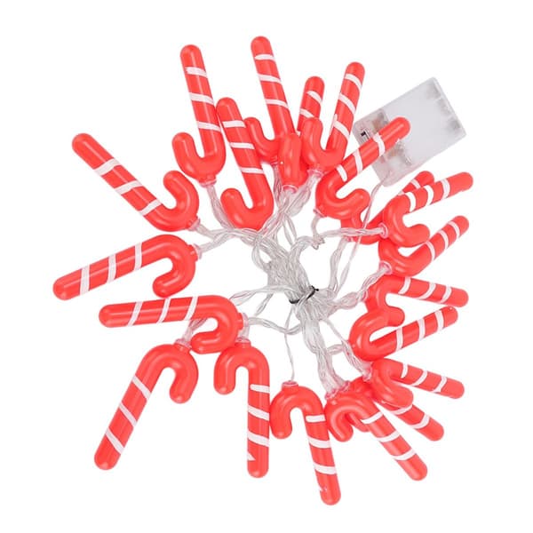 9,8ft 20LED Jule Candy Cane Lyskæde J-formet LED KLB