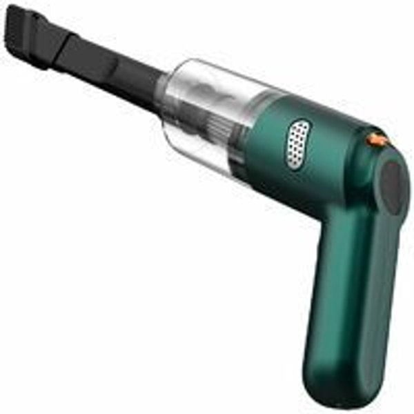 Kädessä pidettävä pölynimuri 120W 10000Pa - Johdoton pestävällä suodattimella, tummanvihreä KLB