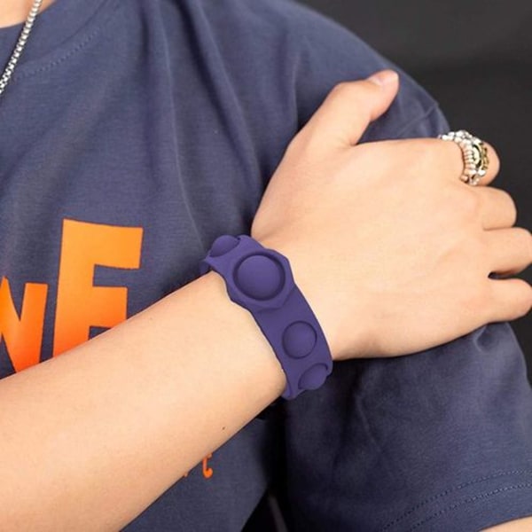 Mini Enkel Dimple Sensorisk Fidget Leksak Stressreducerande Armband Stressavlastning för Barn