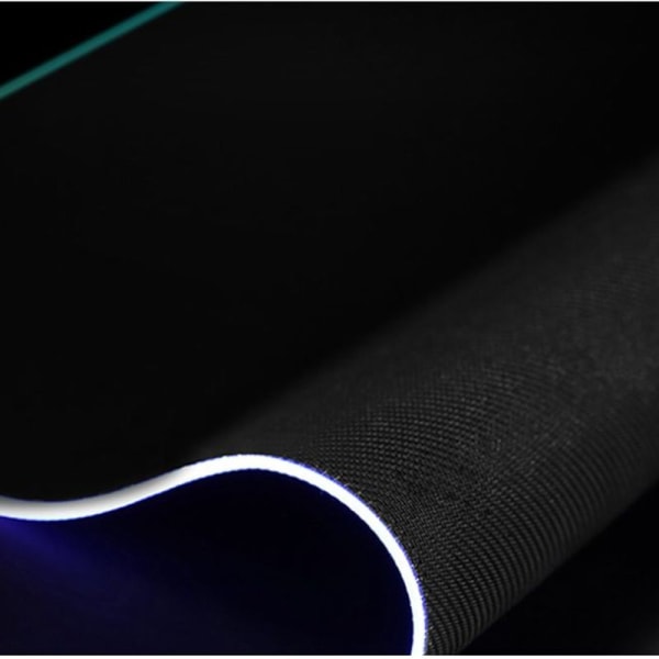 RGB gaming musematte LED myk ekstra utvidet stor mus (800x300 mm)