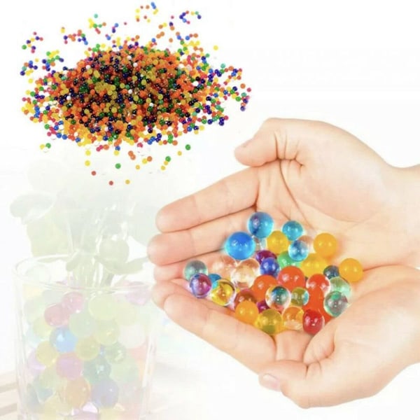 4000 stykker vandkrystaller 0,9-1 cm - vandperler - flerfarvede