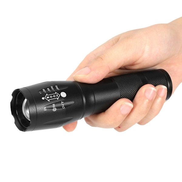Superljus 200lm T6 LED utomhus teleskopisk zoom KLB