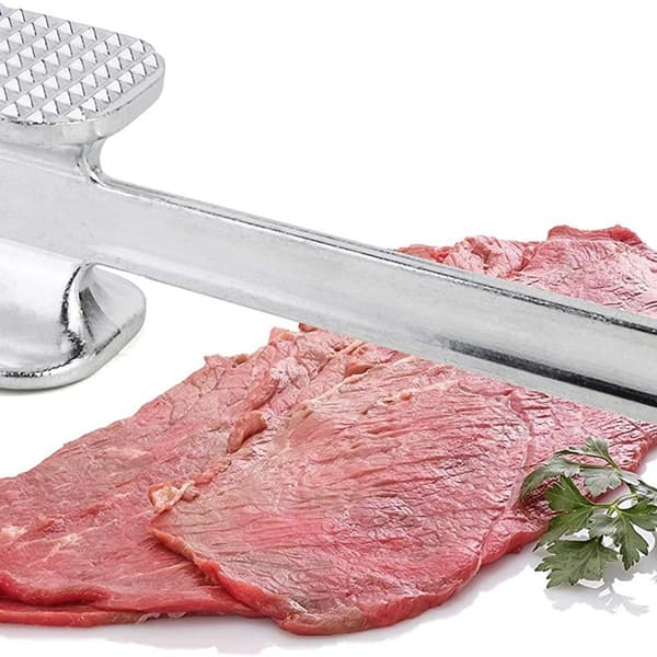 Köttmörare 21 cm, för mört kött, köttklubba i aluminium,