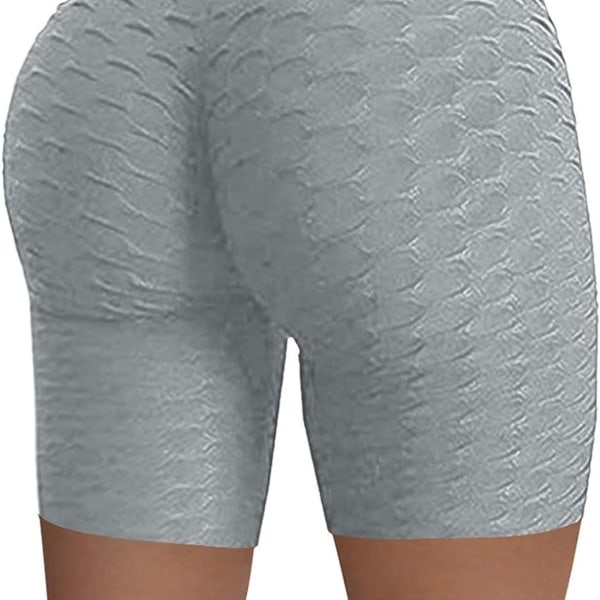 Berömda leggings, dam rumplyftande yogabyxor höga 08 grå KLB