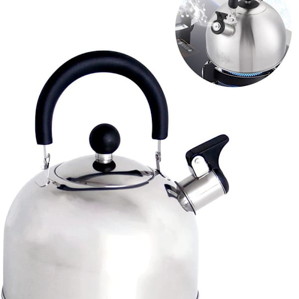 Rustfrit stål fløjtende kedel te kedel 3 liter induktion egnet kedel med