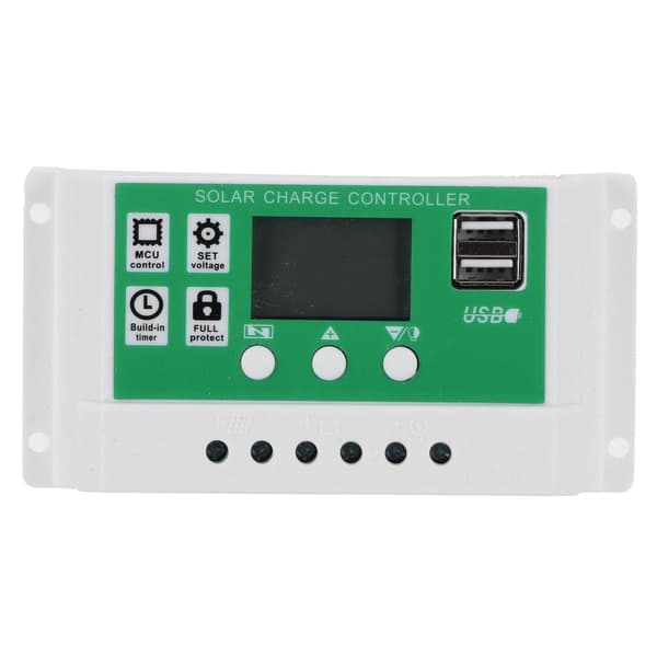 30A 12V 24V LCD solcelleladeregulator solpanel batteri KLB