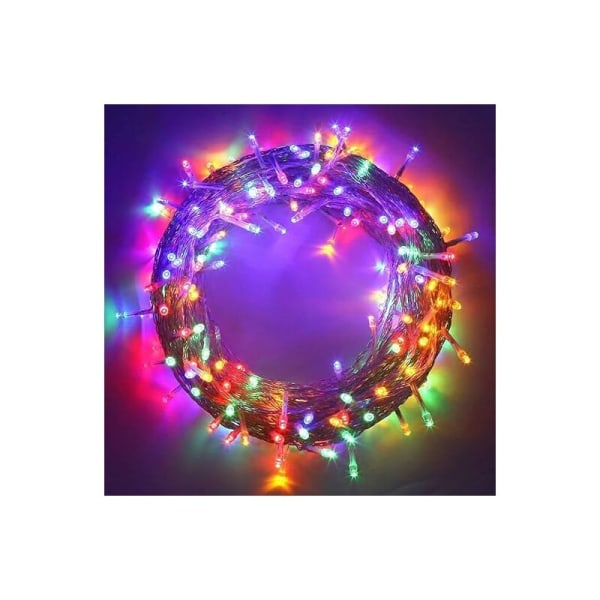 Nettlyslenke, 192 LED-nettlys 3M X 2M 8 Vanntett energimodus, dimbar for soverom julebryllupsfest hjemmehage, farge KLB