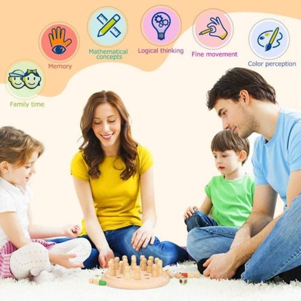 MinnesSchack trä barn, minnesSchack inlärningsspel, minnesSchack spel,