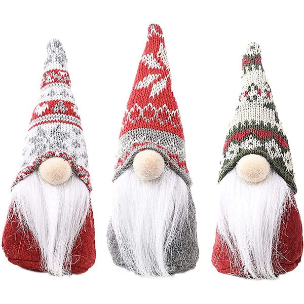 GNOME Tonttukoristepaketti 3 Tonttufiguuria Kasvottomat Tontut KLB