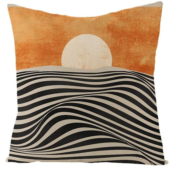 Set med 4 kuddfodral dekorativa kuddfodral premium minimalistiska dekorativa kuddfodral soffa W