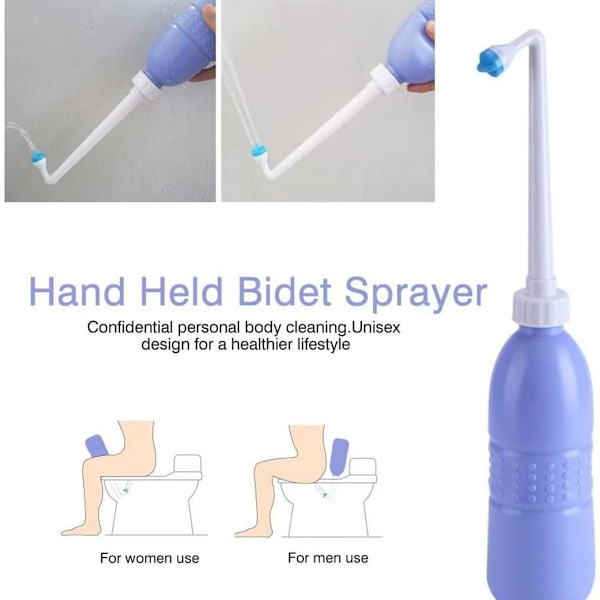 Bärbar Bidet Spray Resespolning Toalett Dusch Toalett Handhållen Enhet Hand Personlig Hygien KLB
