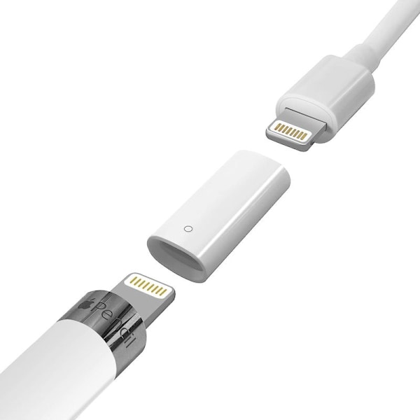 Apple Pencil Adapter Opladerkabel til Apple Pencil og iPad Pro (2-pak) -