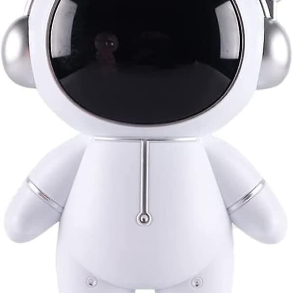 Astronaut Figurine Dekoration Skrivbordsstaty (Silver)