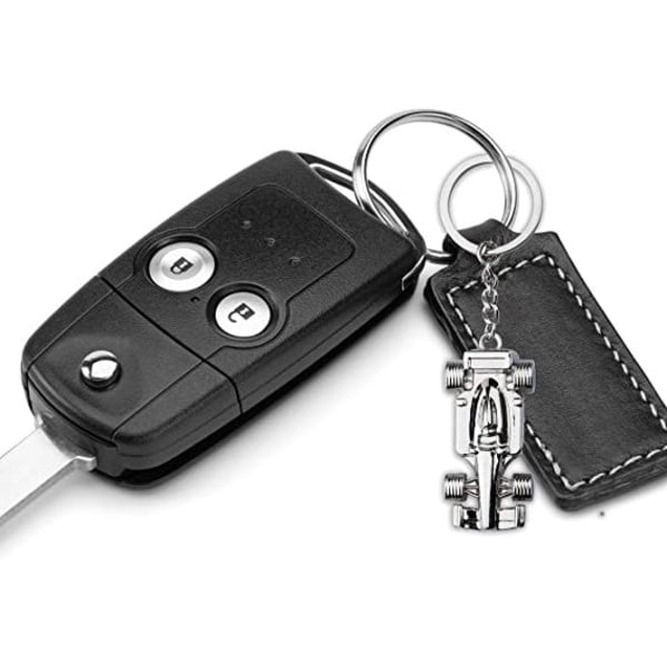 Bilnyckelringstillbehör i metall för din nyckel eller display, perfekt för fars dag, födelsedag, jul, för racingfans