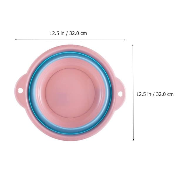 Sammenleggbar fotbad - rosa, bærbar