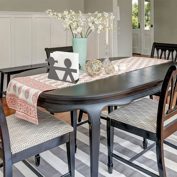 Moderne stil rustfrit stål servietholder sort
