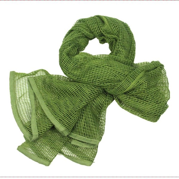 Tactical Mesh Scarf Outdoor Sports Chicken Camouflage Large Green