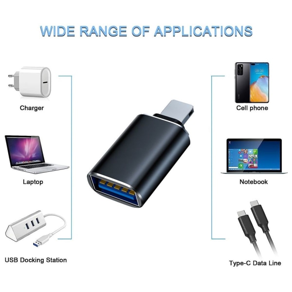 USB-C - USB-sovitin, Type-C Thunderbolt OTG -muunnin, USB-C Lightning