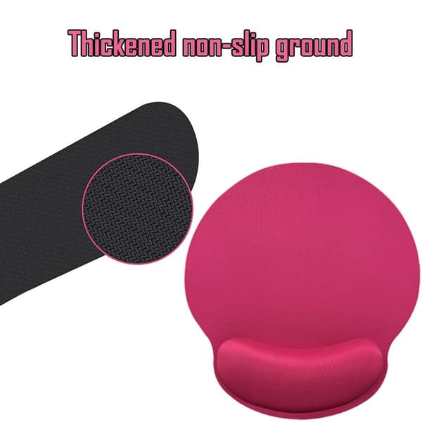 Musemåtte med håndledsstøtte, Memory Foam tastaturpude, Easy Rose Pink
