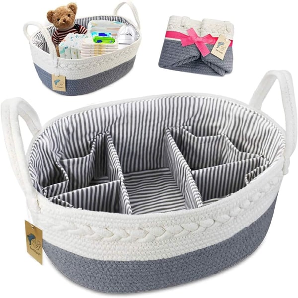 Baby Bleie Caddy Organizer Kurv Oppbevaringskurv Baby, Bærbar KLB