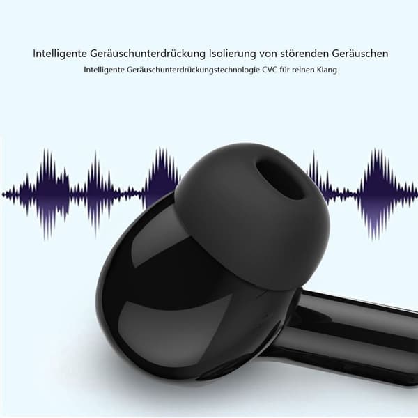Aktiv støjreducerende hovedtelefoner, in-ear hovedtelefoner med Bluetooth