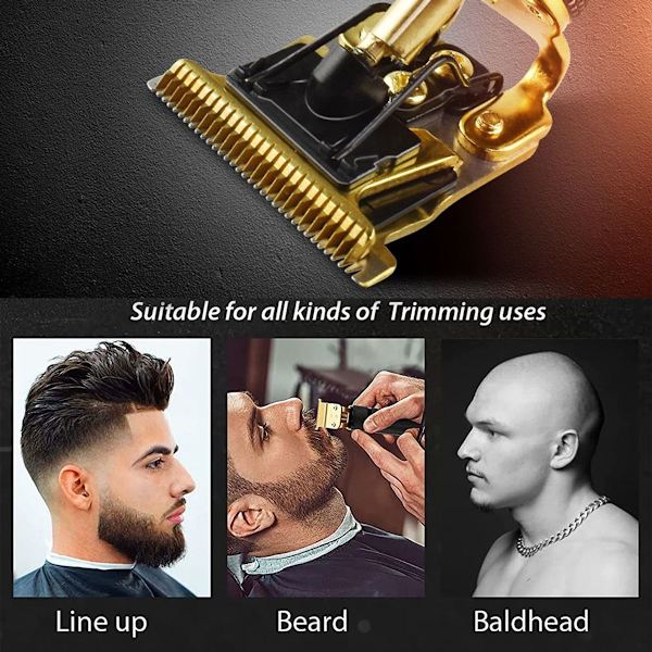 Miesten Gapped Hair Clipper Cordless Rechargeable Style2 KLB