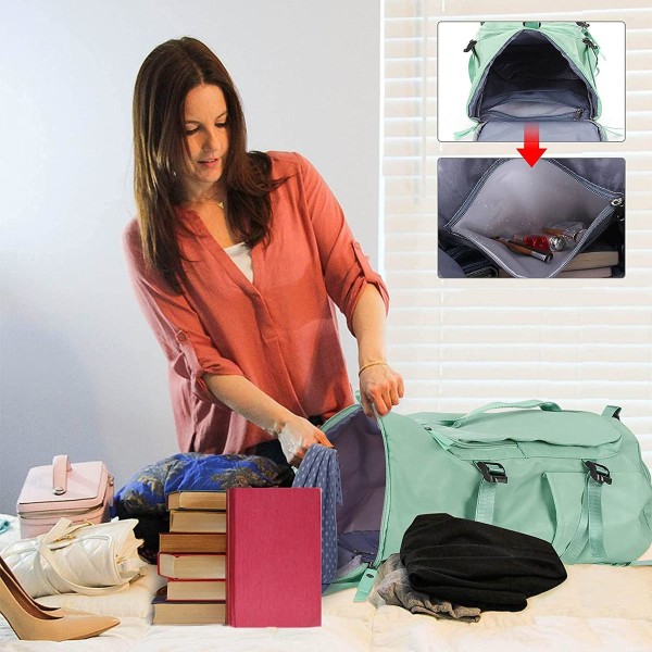 Stor reiserucksack for kvinner, håndbagasjerucksack, tursekk,