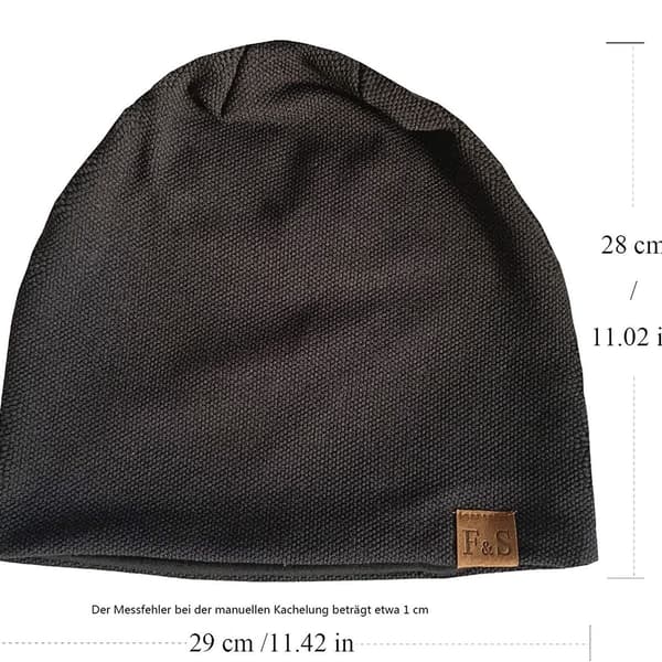 Joomouney Beanie Hat til Mænd og Kvinder - Varmt Plys Hætte til Efterår og Vinter - Slouch Hat - Blød