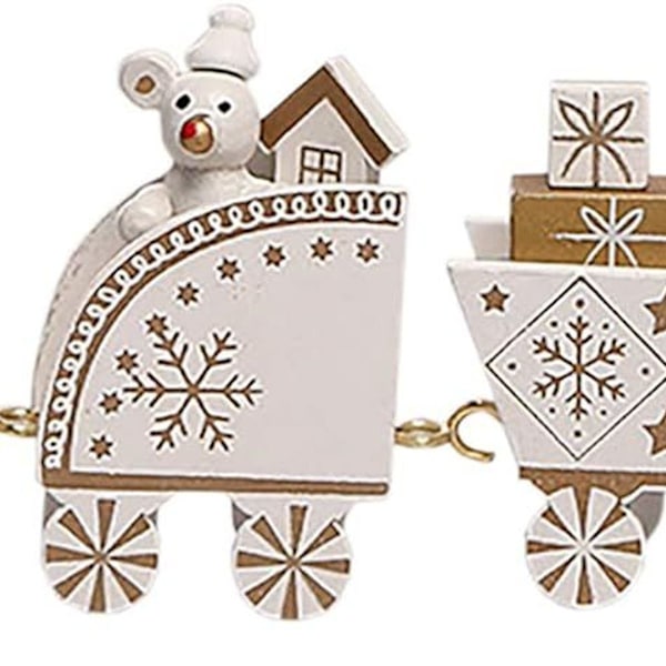Mini trætog til juledekoration Julegave til børn KLB