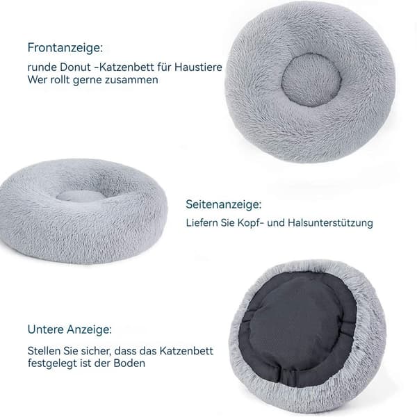 Bedsure katteseng vaskbar fluffy hund seng - kattesoveplads til KLB